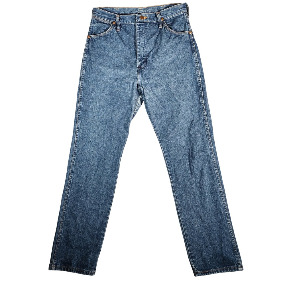 Wrangler Women's Straight Leg Jeans - Medium Blue Denim